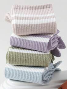 1/3/6 pares de calcetines de cinco dedos multicolor para mujer, calcetines a media pantorrilla, medias deportivas profesionales de 5 dedas, calcetines de yoga, simples y de moda para separator, adecuados para primavera, otoño e invierno