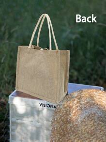 1 件女士多用途手提包，Merci MaîTresse 法式印花化妆包，法式印花手提包，适合婚礼、生日、海滩和节日，可折叠储物袋，教师主题储物袋，伴娘婚礼礼品袋，印花化妆包