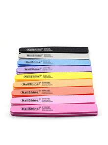 NailShine 3/5/10/20 件海绵 100/180 号指甲锉和抛光套装，双面砂纸板可水洗抛光块，适用于天然指甲和水晶指甲，专业美甲工具