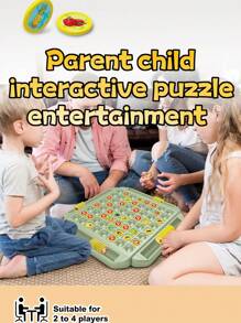 全新4人翻转匹配记忆游戏、桌面竞技比赛挑战、亲子互动、专注力训练、益智棋盘游戏 - 彩色 - 查看 4