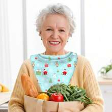 1 Fashionable Adult Triangular Scarf, Adult Dining Bib, Skin-Friendly And Soft, Breathable, Machine Washable, Suitable For Outdoor Decoration And People Who Need Care, Suitable For Older Children And Middle-Aged And Elderly People, Suitable For Men And Women, Four Seasons, Christmas Gift