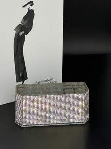 1pc Rhinestone 26-Hole Acrylic Transparent Nail Art Organizer Holder - Multicolor - View 13