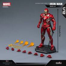 Serie Disney Marvel Superhéroe Iron Man Mk45 1:12 Modelo Ensamblable de Juguetes, Ornamento de Escritorio Creativo Ensamblable, Se Puede Usar Como Decoración de Habitación Regalo