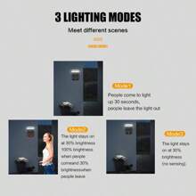 1 件户外太阳能运动灯，IP65 超亮可折叠安全太阳能户外灯，3 种模式无线运动传感器太阳能灯 120° 可折叠，适用于室外花园前门庭院和商业照明