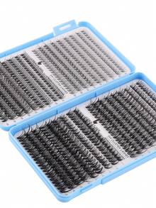 648/666/720片假睫毛套装，包含胶水和定型液，配有镊子和眼影刷。容量大，适合初学者、专业人士和DIY爱好者。这款分段式假睫毛套装使用方便，让您在家轻松打造浓密自然的睫毛效果。睫毛册+镊子+刷子套装，方便携带，适用于各种化妆场合，例如舞台妆、日常妆、婚礼妆、晚宴妆、音乐节妆等。 - 彩色 - 查看 9