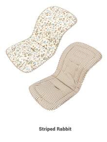 1 件舒适婴儿推车座椅垫，可翻转高脚椅垫