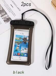 2/1个通用防水手机袋，带触摸屏密封的防水手机干袋，适合游泳，兼容15/14/13 Pro Max Plus及以上机型，适用于游泳、潜水、漂流和其他水上运动，秋冬季室内游泳必备，旅行必备，度假必备运动包，适合运动、健身、锻炼、旅行、度假，男女通用，游泳包，防水包，沙滩包 - 彩色 - 查看 23