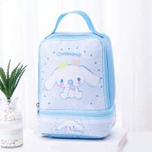 1 件 Sanrio Kuromi、Hello Kitty、Cinnamoroll 午餐袋、便当袋、可爱卡通主题双层午餐袋，适合学校、学生、办公室工作人员、户外聚会、野餐、节日、生日礼物、圣诞礼物