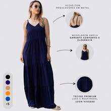 Women Dresses - Navy Blue - View 9