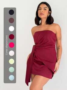 Women Short Dresses - trắng - Xem 4