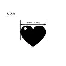 10/50 Pieces Personalized 6cm Heart-Shaped Acrylic Name Tags, Custom Wedding Gift Box Packaging Accessories, Bridesmaid Proposal Box Label Tags - Multicolor - View 4