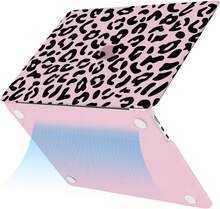 Compatible With MacBook Air 13 Inch Case 2025 2024 2023 2022 M4 A3240 M3 A3113 M2 A2681, Leopard Grain Hard Case&Keyboard Skin&Screen Film Compatible With MacBook Air 13.6 Inch Case, Pink,8942423 - Màu Hồng baby - Xem 6