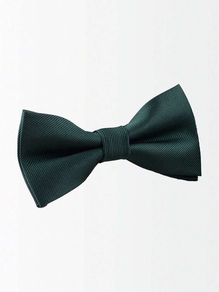 1pc Ribbed Solid Color Bow Tie, Double Layer Pre-Tied Bow Tie For Teens, Students, Performances, Parties, Casual Wear - Multicolor - View 6