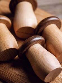 Unique Mushroom-Shaped Solid Wood Toothpick Holder For Creative Kitchen Storage & Dining Room Decor,Warm And Unique Gifts,Home Decor,Kitchen Decor,Kitchen Accessories,Toothpicks - Multicolor - View 4