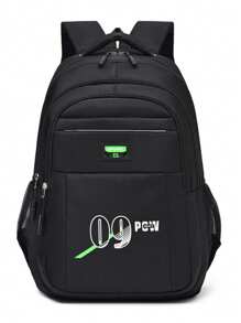1pc Men's Nylon Commuter Bag Sports Backpack Backpack Purse Casual Daypack,With Multi Compartments Scratch Resistant And Wear-Resistant,Functional,For Business/Commute/Work/Office,Business Casual,Other Printing,Men Gifts,For Gentlemen Or Boyfriend