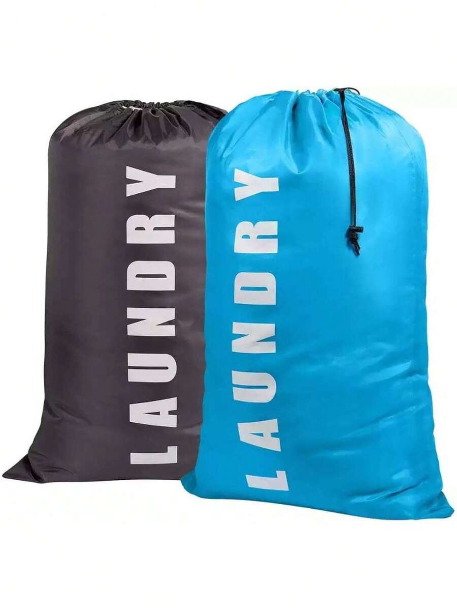 可水洗抽绳洗衣袋，脏衣收纳袋，布艺洗衣篮，旅行洗衣袋，大容量，便携式脏衣收纳篮，适用于卧室、浴室和洗衣房收纳，简约设计，大容量，可收纳毯子和其他衣物，易于放入洗衣篮，可机洗，适合日常使用、旅行、露营、居家、商务、返校季、旅行必备、露营必备。