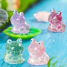 30/50pcs Mini Gold Powder Frog Garden Decor - Gold Powder Frog Figurines - Tiny Plastic Frogs - Fairy Garden - Dollhouse Decor - Succulent Resin Crafts - Multicolor - View 5