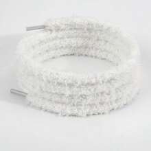 2 pares de cordones de zapatos suaves y esponjosos - de unicolor, casuales, lavables a mano - Multicolor - Ver 3