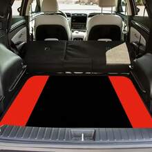 1件装水晶绒汽车后备箱垫 - 粉色皇冠印花设计，防滑，保持车辆清洁整齐，适用于SUV和轿车，SUV后备箱垫 | 亮丽玫瑰图案 | 防滑表面，汽车垫，汽车内饰，汽车配件，汽车脚垫 - 均碼 - 查看 12