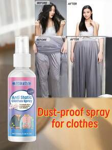 Anti-Wrinkle & Anti-Static Spray - Quickly Removes Wrinkles From Clothes, Leaving Them Smooth And Fresh. Can Be Used On Clothes, Curtains, Bedsheets, Etc. To Quickly Eliminate Static. Suitable For Home Use, Travel Or Quick Clothing Touch-Ups. Gift - Multicolor - View 3