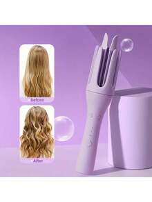 32mm Auto Rotating Curling Iron - Ionic Technology, Damage-Free, Anti-Scald Design, Quick Styling For Long-Lasting Waves - EU C Type Plug(220-240V) - View 10