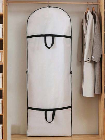 1pc Long Wedding Dress Dust Bag Evening Dress Dust Cover Bridal Garment Storage Bag Bag For School School Accessories School Stuff Dorm Room Essentials Clothes Organizer Closet Organization And Storage Bedroom