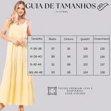 Women's Long Viscose Dress With Adjustable Straps - 黃色 - 查看 7