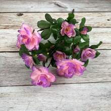 6 Bundles Artificial Faux Rhododendron Flowers, Artificial Flowers Silk Flowers Rhododendron Arrangement Wedding Table Centerpiece Table Centerpieces For Dining Room For Home Wedding Party Decor Gifts For Women - Tiếng Việt - Xem 2