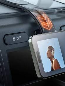 Flexible Magnetic Car Phone Holder – Adjustable Aluminum Alloy Arm With 360° Rotation, Shapeable Design For Custom Viewing Angles, Clamp-Free, Scratch & Shock Proof, Universal Compatible With IPhone& All Smartphones - Black - View 3