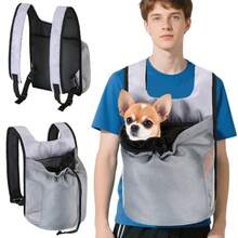 Small Pet Outdoor Backpack, Breathable Mesh, Adjustable Top Opening, Cat & Dog Portable Carrier Cat Carrier Cat Backpack Bike Trailer - Multicolor - View 12