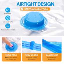 11pcs Transparent Vacuum Storage Bag With Electric Pump, Vacuum Sealing Bag,Used For Storing Winter Clothes, Women's Pants, Dresses, Shirts, Long Sleeves, Spring And Summer Clothing, Travel Necessities, Easy To Carry, And Saving 80% Of Space