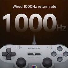 GAMESIR T3 Lite 輕量有線手柄 74g雲綢握感·即插即玩 雙頻細膩震動 1.8m長線自由伸展 智能適配PC/Switch/PS/手機 白色 - 白色 - 查看 5