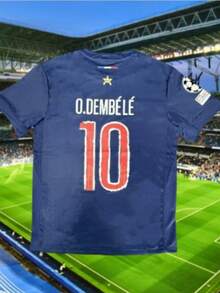 Blue Dembele 10 Soccer Shirt For Men National Team Fan Gear - 深藍色 - 查看 1