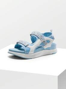 女士步行凉鞋 足弓支撑 矫形康复 徒步凉鞋 加厚运动垫 可调节绑带 适用于足底筋膜炎