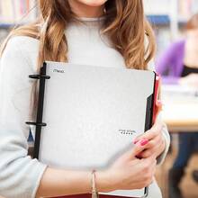 carpeta de 1 pulgada con pestañas, cuaderno y carpeta de 3 anillos todo en uno, azul (29328AD2) - Blanco - Ver 5