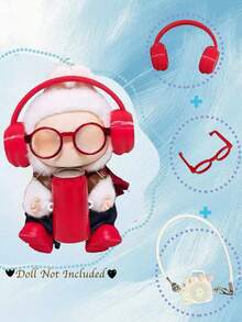 1/2/3PCS 17cm Doll Outfit Making Kit Compatible With Labubu - Adorable & Cool Styles /DIY Fashion Gift Set For Girls Kids & Friends /Cute Birthday Party Costumes, Stylish Easter Christmas Outfits (Doll Not Included) /Fun Music Festival & Summer Travel Role Play Accessories - Multicolor - View 6