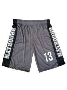 Men's Adult Sports Set: T-Shirt With Basketball Shorts - Grey - View 3