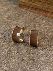 Zestaw 3 par kolczyków w kształcie sześcianu w stylu retro, minimalistyczny, elegancki, dla kobiet, uniwersalny do noszenia na co dzień, jesień/zima