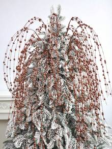 2/4/6/10 pièces Tige de baie scintillante artificielle Décoration d'arbre de Noël Branche scintillante de Noël DIY Couronne Mariage Fête Festival Cheminée Vase Décoration de maison Décorations de Noël Décoration de chambre Hiver