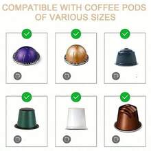 1set 6pcs Coffee Capsule Storage Holder Compatible With Any Coffee Capsule Storage Rack, Kitchen Storage Organizer - Multicolor - View 7