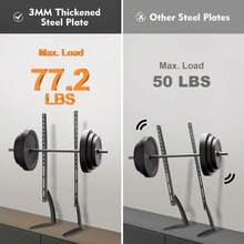 Black Universal TV Stands,For LCD LED 32-75 Inch TV Table Legs Feet,Height Adjustable - Black - View 3