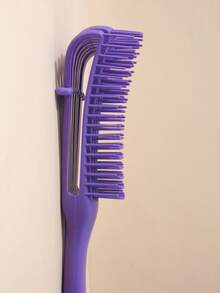 1/3 chiếc lược gỡ rối cho tóc đen tự nhiên, lược gỡ rối cho tóc xoăn Afro kết cấu 3/4abc, gỡ rối nhanh hơn và dễ hơn cho tóc ướt hoặc khô mà không đau (màu tím) - Màu tím - Xem 6