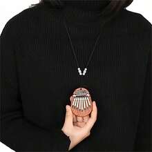 Mini Thumb Piano Finger Piano Portable Instrument Portable 8-Tone Beginners Portable Instrument (Adults Only) - Style 1 - View 4
