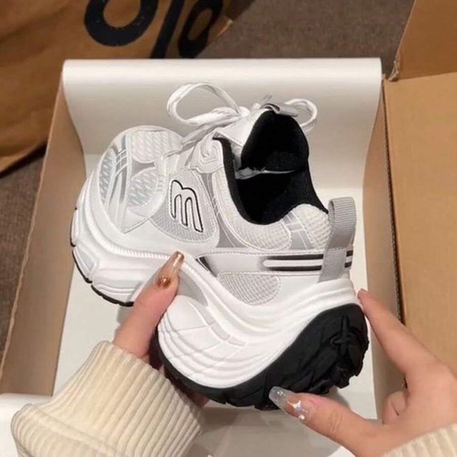 Women Wedge Sneakers - 白色 - 查看 1