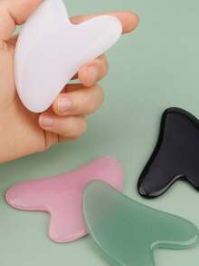 New 2PCS Gua Sha Facial Stone Facial Massager Roller Skin Care Tools Gousha Stone For The Face Roller Gouache Scraper - Multicolor - View 4