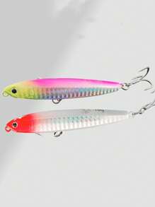 2 peças - MEREDITH MINNOW 100F 14g Isca de Peixe Flutuante com Agitação em Garrafa, 24 Cores, Isca de Peixe MINNOW, Isca Dura de Alta Qualidade, Profundidade Profissional 0,8-1,0m, Isca Falsa/Acessórios de Pesca