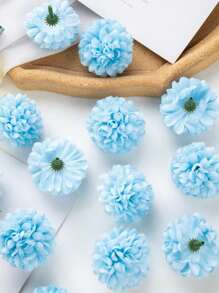 10/30PCS Artificial Hydrangea, Ping Pong Ball & Chrysanthemum Flowers DIY Gift Box Decor, Wreath Materials, Wedding Decoration, Bride Bridesmaid Corsage Supplies,Fall Decor,Autumn