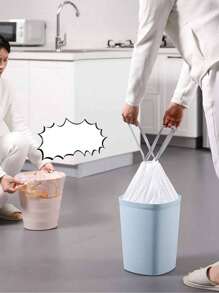 15/75/150 piezas Bolsas con cordón Trash, adecuadas para cocina pequeña, baño, dormitorio, extra resistentes, bolsas de basura sin olor, Disposable Bag Bolsa, forros de latas, artículos de limpieza, uso comercial, aptas para la cocina, sala de estar, cuarto de baño y oficina