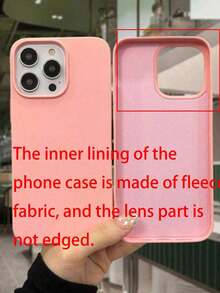 2mm Thick Smooth Silicone Liquid Protective Phone Case Sleeve, Shock-Absorbing Soft Microfiber Lining, Compatible With Apple, Pixel, Redmi Note, OPPO, Vivo, Honor Waterproof Anti-Fall Scratch Resistant - Pink - View 12