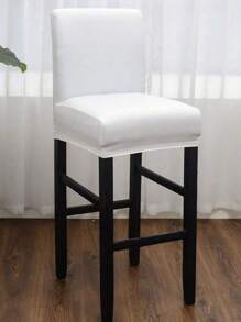 2pcs/4pcs Spandex Smooth Bench Cover, Solid Color Washable Protective Seat Cover, Suitable For Restaurants, Hotels, Home Dustproof Bench Cover Gift Birthday Graduation Ceremony, Dining Chair Cover, Wedding Chair Cover, Dining Chair Cover